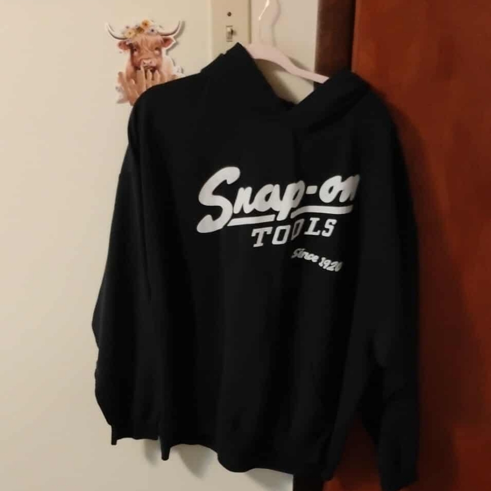 Snap On Black Sweatshirt